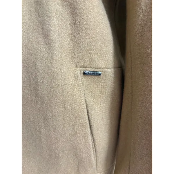 Superdry Istegade Coat Tan Wool Size Small - Image 5
