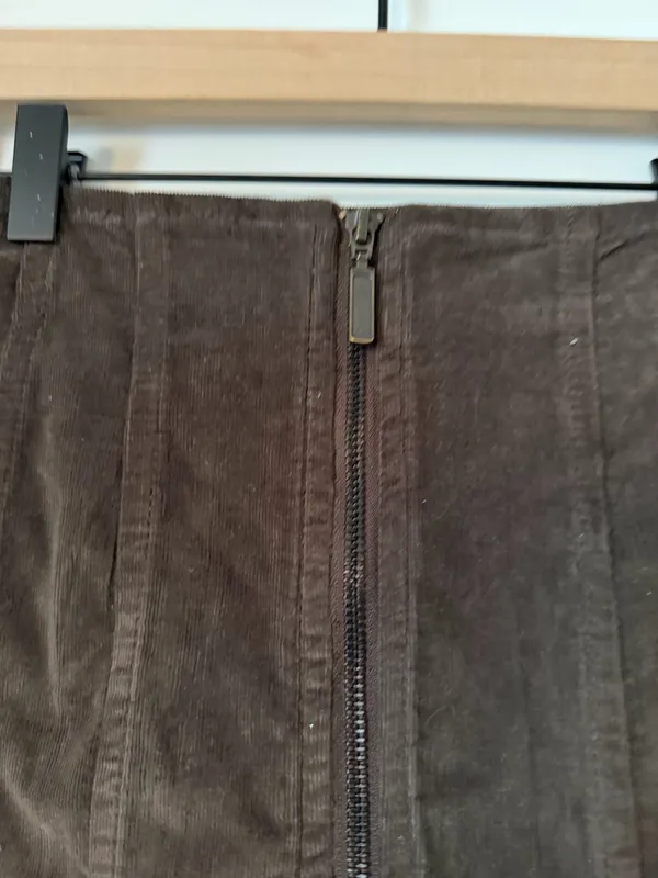 Free People Layla Corduroy Mini Skirt Mocha - Image 3