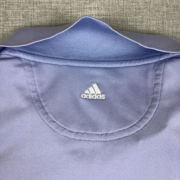 Adidas Golf Polo Shirt Womens Medium Purple Fisher's Island Golf Course - Image 14