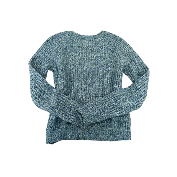 Abercrombie & Fitch Womens Blue Green Marled‎ Chunky Knit Wool Blend Sweater S - Image 3