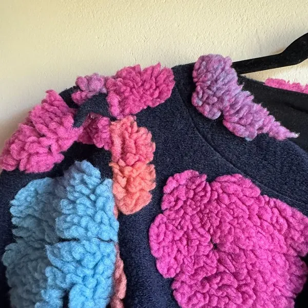Flower Tufted Jacket Size M - Image 3