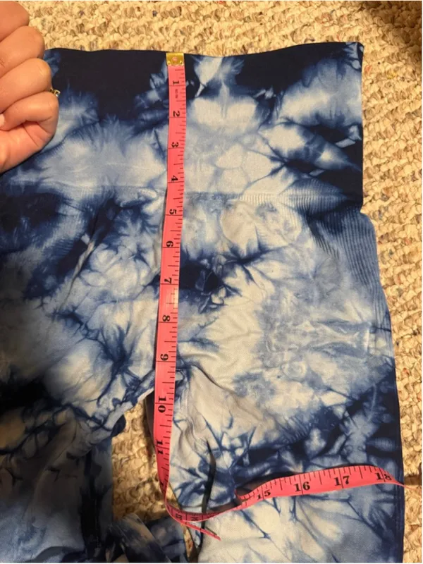 SetActive Blue Crush Shibori Tie Dye Seamless Legging- Size Small Medium - Image 6