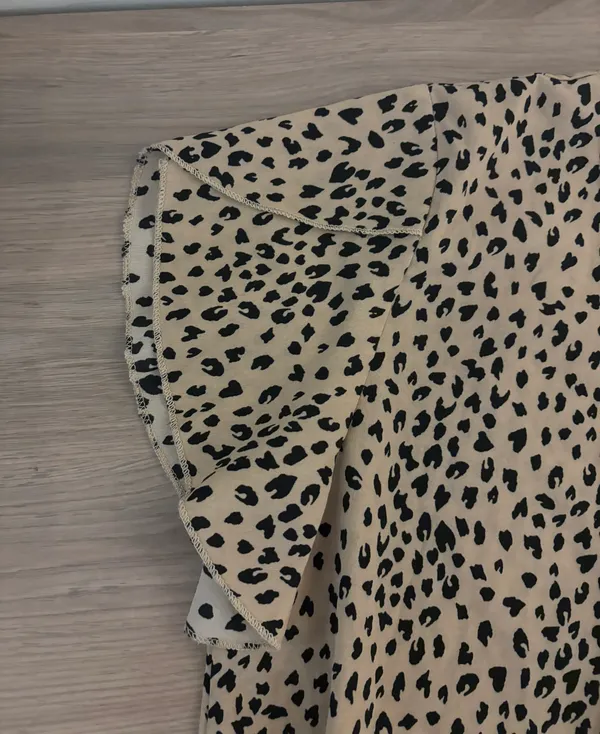 Leopard Print Blouse Multi Size M - Image 2