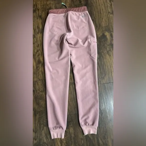 Women’s pink Figs Technical Collection medical scrubs pants joggers XS‎ - Image 7