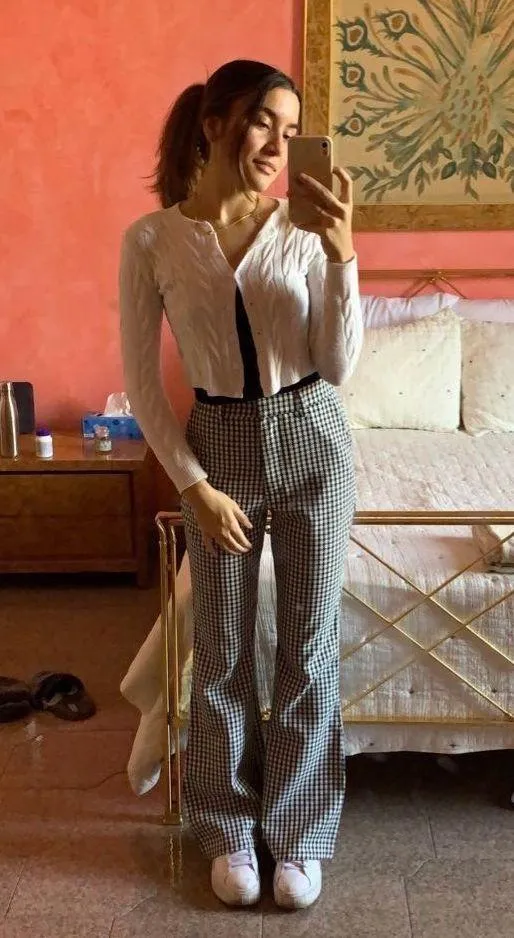 NA-KD houndstooth flared pants  - Image 3