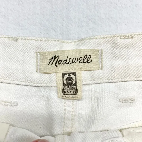 Madewell‎ Perfect Vintage Straight Carpenter Jeans Women 26 White Colorblock - Image 8
