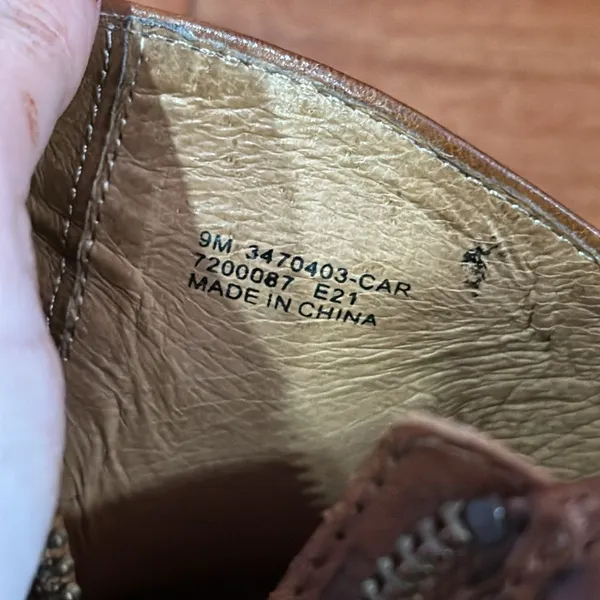 Frye Women's Reed Shootie Ankle Boot‎ Caramel size 9 - Image 8