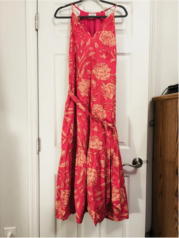Women's Evereve Floral Maxi Dress Size L - Image 3