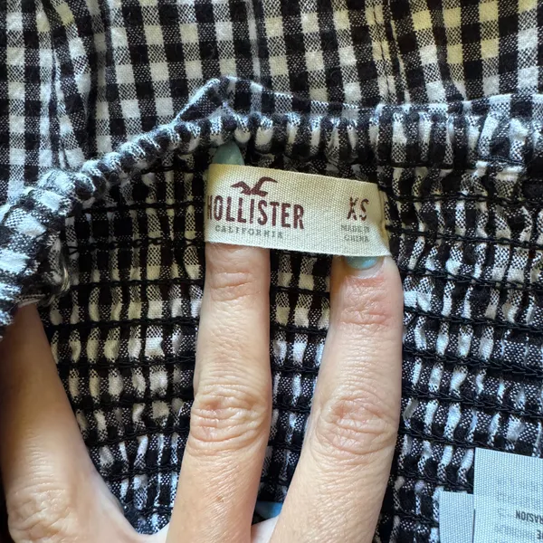 Hollister Gingham Set Two-Piece Skirt Top - Image 4