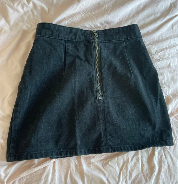 Black Slit Mini Skirt  - Image 5
