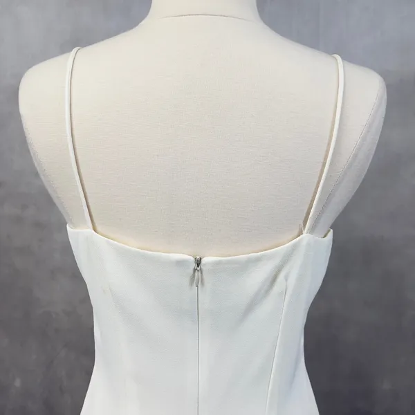 Feminine Lace Trim Slip Dress Size 5/6 Mini Sequin Bridal Romantic Cocktail‎ - Image 8