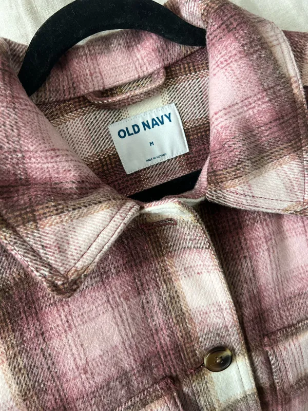 Plaid Flannel Utility Shacket - Image 6