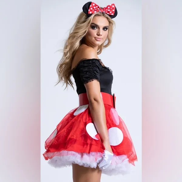 NEW Party King Coquette Mouse Minnie Costume Size Medium - Image 2