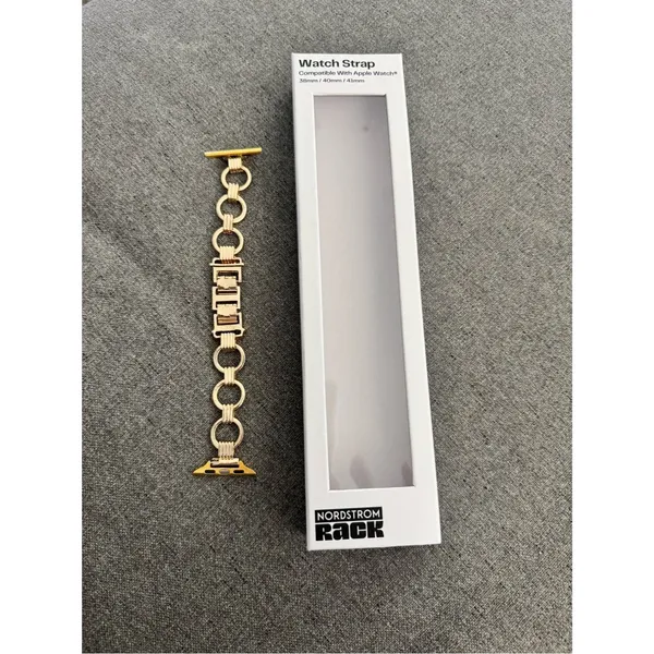 Gold Chain-Link Watch Strap Bracelet – Nordstrom Rack Compatible - Image 2
