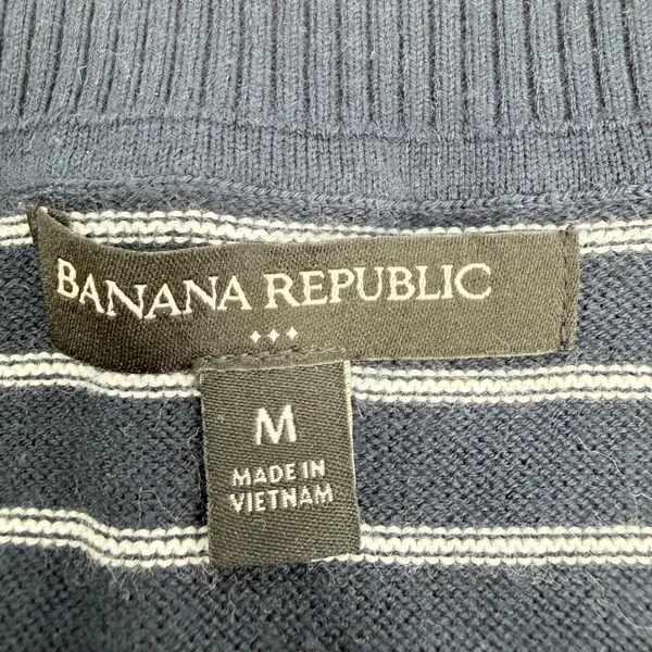 Banana Republic Factory Sweater Women’s M Navy Stripe Forever Dolman Sleeve Top - Image 4