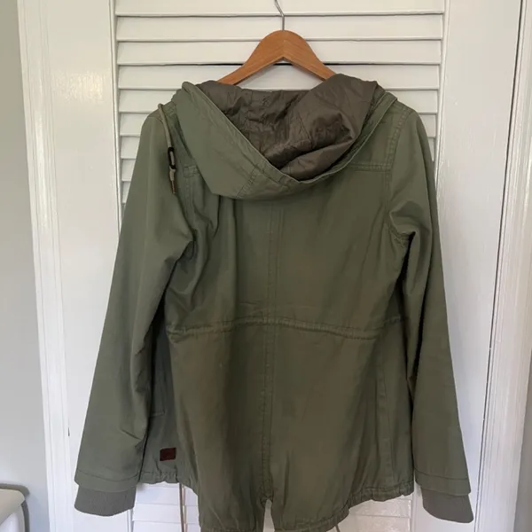 Rip Curl Army Green Hooded  Jacket - Image 3
