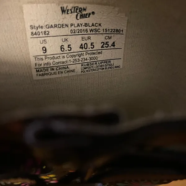 Western Chief Floral Rain Boots - Image 8