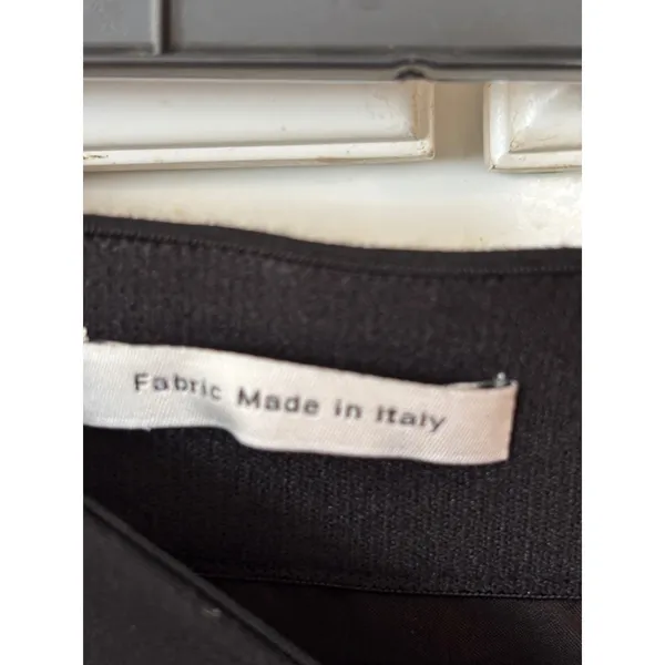 Vince Black Side Zip Cropped‎ Trousers Italian Fabric Size 8 - Image 4