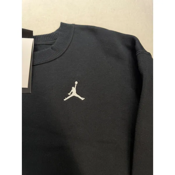 Jordan Womens Brooklyn Fleece Crewneck Sweatshirt Black FV7074-010 size XS NWT - Image 4