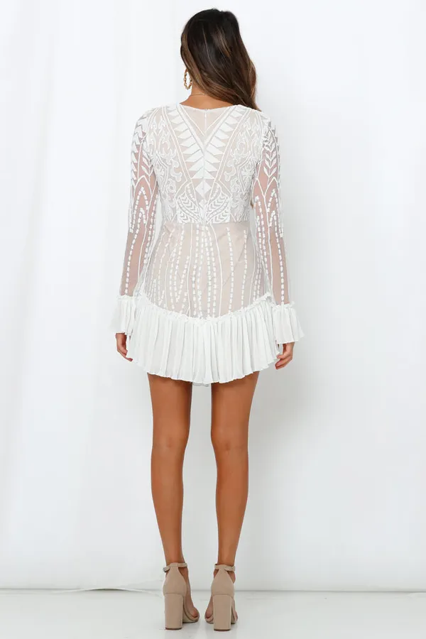 Hello Molly Spend All Your Time Waiting Dress White - Image 2