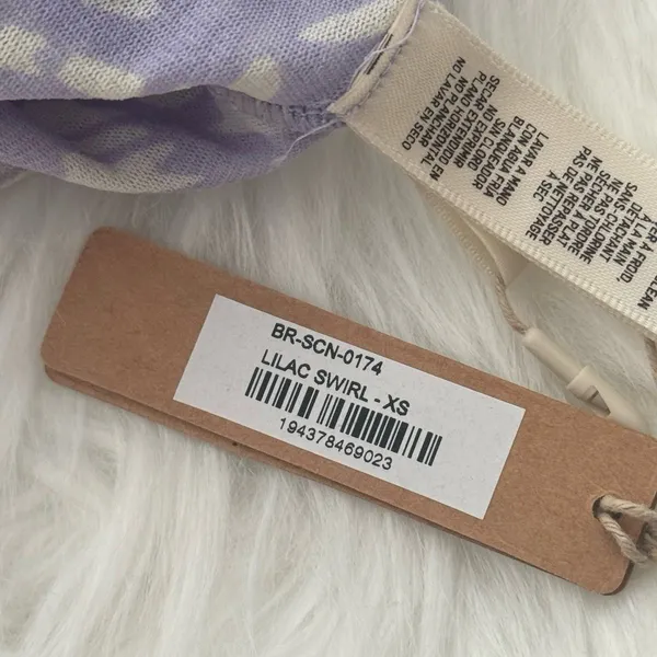 Skims Summer Mesh Collection Scoop Bralette Lilac Swirl Size XS - Image 6