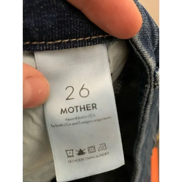 MOTHER The Looker Ankle Fray Right of Passage jeans women's size 26 - Image 6