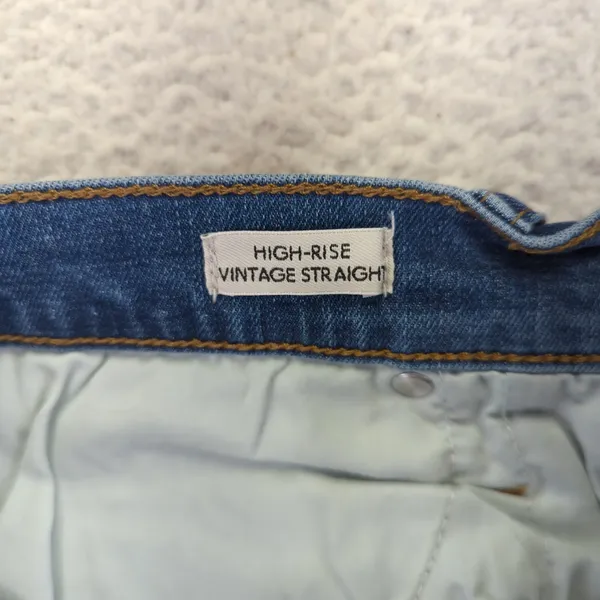 J.Crew High-rise Vintage Straight Leg Jeans Distressed AN018 Women's 31‎ Stretch - Image 8