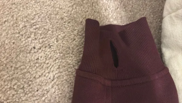 Lululemon maroon cropped sweatshirt - Image 4