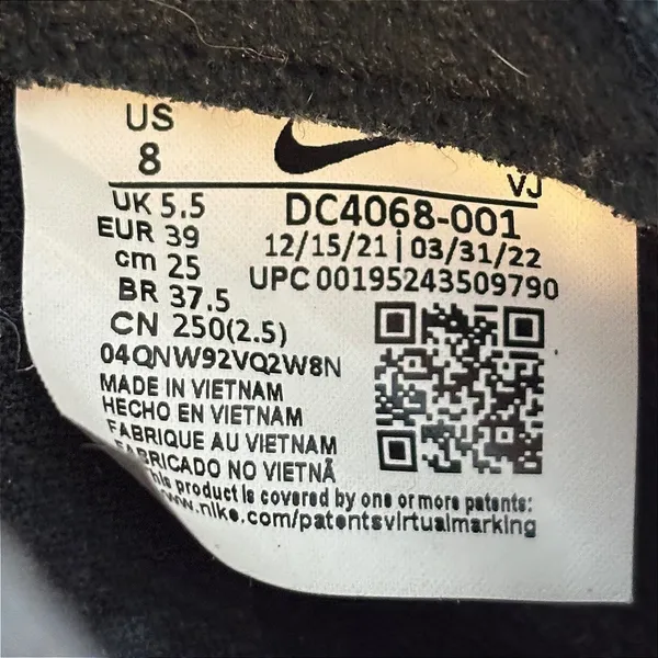 Nike Air Max Dawn Black White Low Top Running Shoes DC4068-001 Womens 8 - Image 3