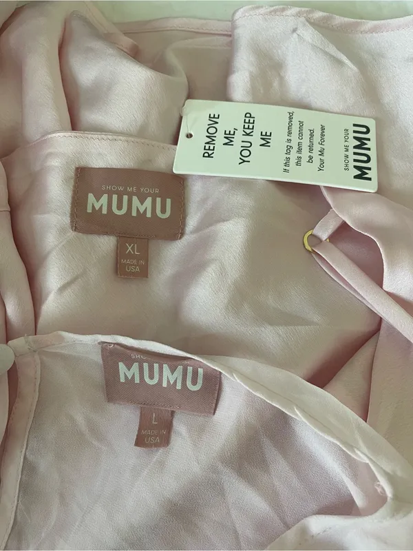 NWT Show Me Your Mumu Olsen Mini Dress Powder Pink Size Large L XL slip - Image 6