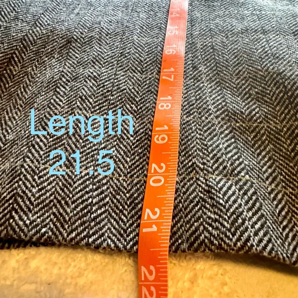 Womens Blazer Size US 8 EU 38 Gray Herringbone H&M Wool‎ Blend Jacket - Image 11