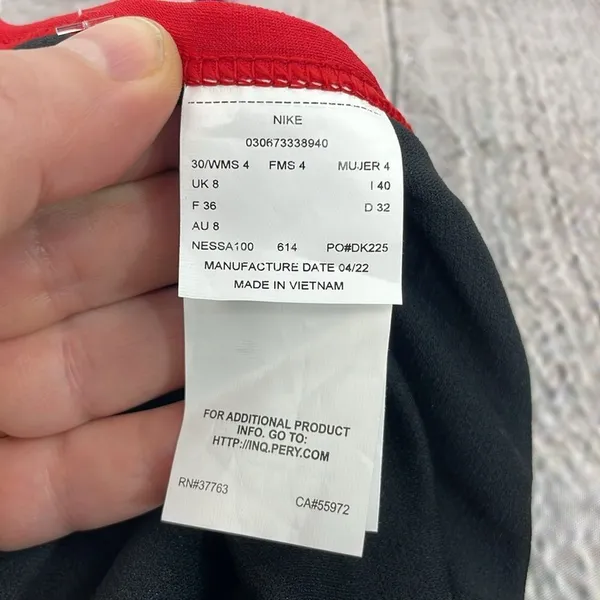 Nike Swim Hydrastrong Black and Red Swimsuit size 4 new with tags - Image 5