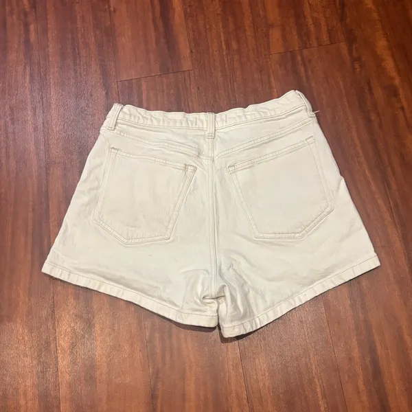 Abercrombie & Fitch 90s Relaxed Cutoff Criss Cross High Rise Shorts - Image 2