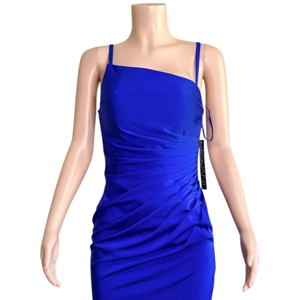 JOVANI Asymmetric Strapless Neck Gown 26166, Royal Blue, 4 (US) - Image 12