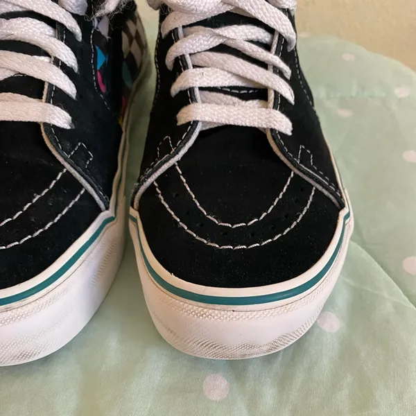 Vans Sk8-Hi Checkered Sneakers Womens size 5.5/ Men’s size 4 - Image 7