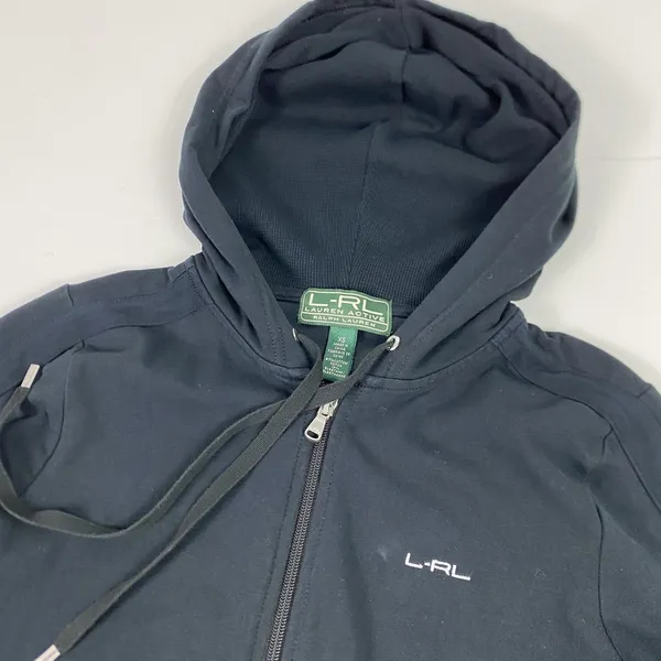 Lauren Ralph Lauren Hoodie Womens XS Black Full Zip‎ L-RL Lauren Active - Image 2