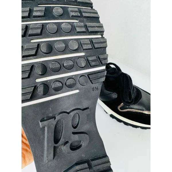 Paul Green Weaver Black Leather Sneaker Comfort Trainer US 9 UK 6.5 - Image 6