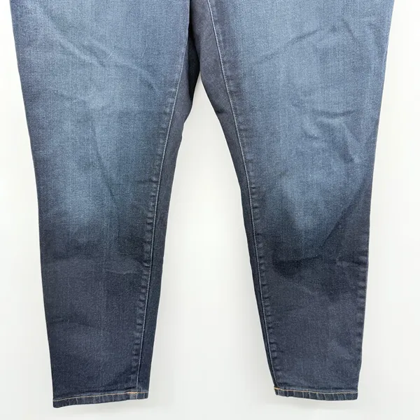 Everlane The Curvy High Rise Dark‎ Wash Cropped Skinny Jeans Sz 33 - Image 3