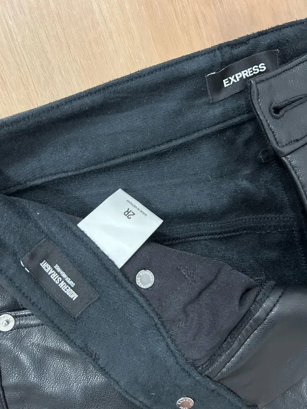 Express Leather Faux Pants - Image 2