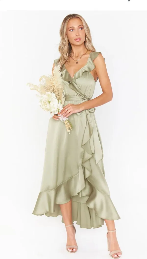 Samantha Ruffle Wrap Dress - Image 4