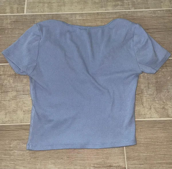 Garage Blue Crop Top - Image 2