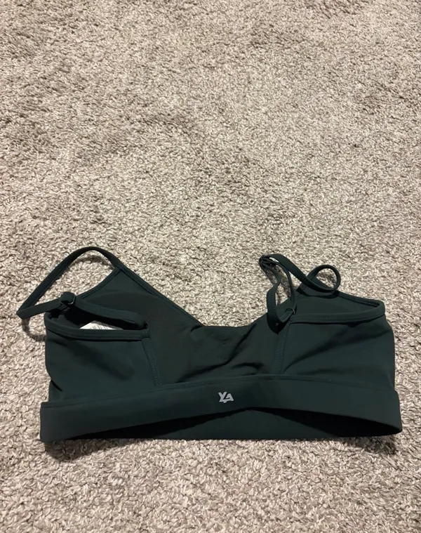 YoungLA Legacy Sports Bra Emerald Green Size Small EUC SOLD OUT ONLINE - Image 3