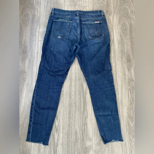 Hudson - Blair High Rise Super Skinny Ankle Medium/Dark Wash Jeans - Size 30 - Image 6