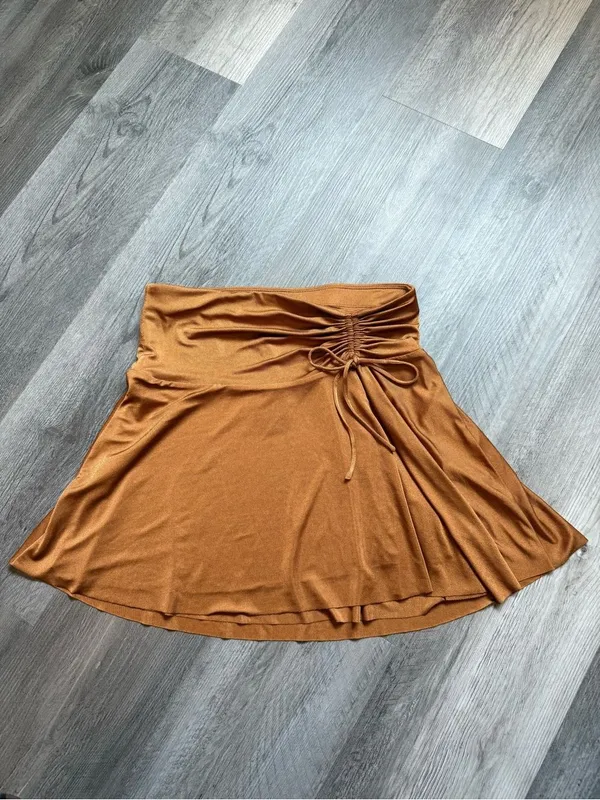 Free People Who’s That Mini Skirt Cathaway Spice NEW Small - Image 2