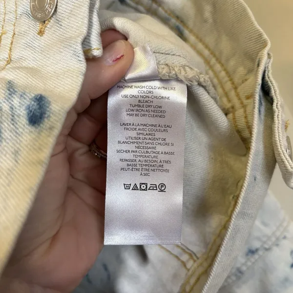 Free People‎ Jones Denim Jacket Womens Size S Blue Tie Dye OB809197 Trucker - Image 6