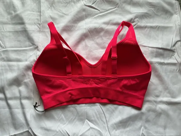 NWT Paragon Gym Brat Padded Contour Sports Bra Medium Hot Pink - Image 2