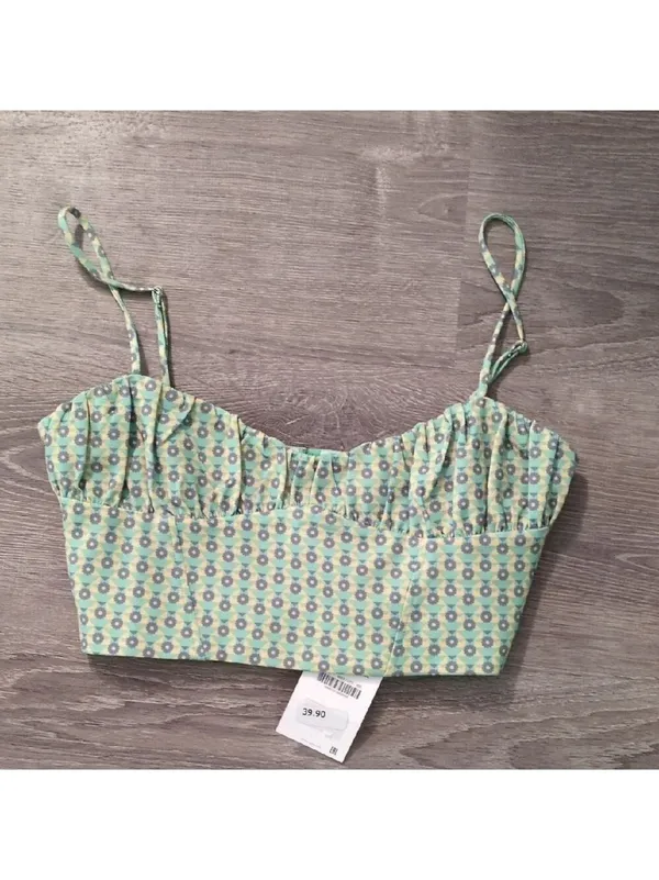 Zara Corset Crop Top Size Medium - Image 2
