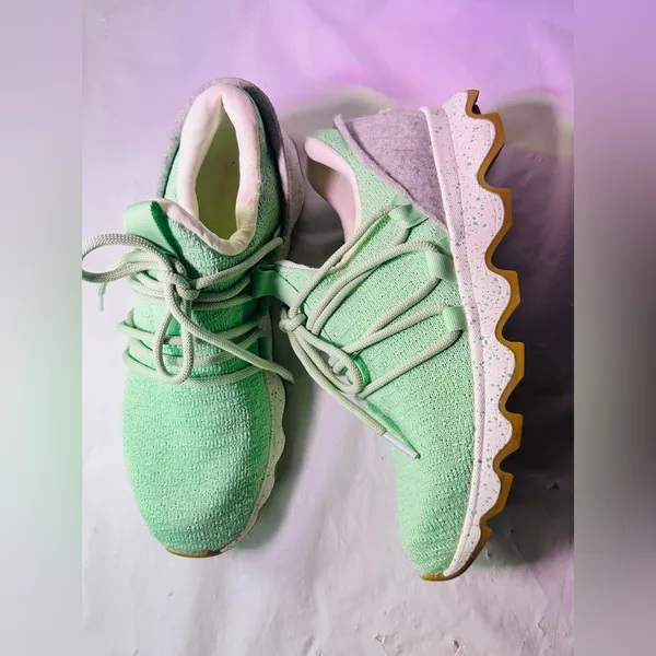 Sorel Mint Green Knit Lace-Up Athletic Sneakers - Image 6