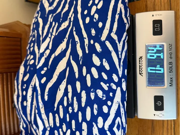 Millenium Wide Leg Pull On Pants Blue White Size 3x Rayon Resortwear Vacation - Image 14