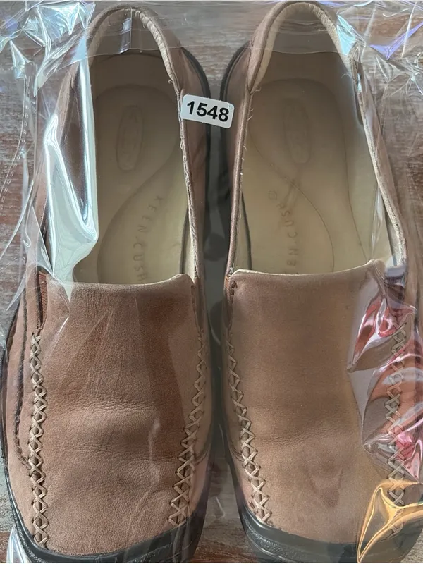 Keen Brown Suede Leather Cusho Loafers Women’s Walking Shoes Size 7M 37.5 - Image 3